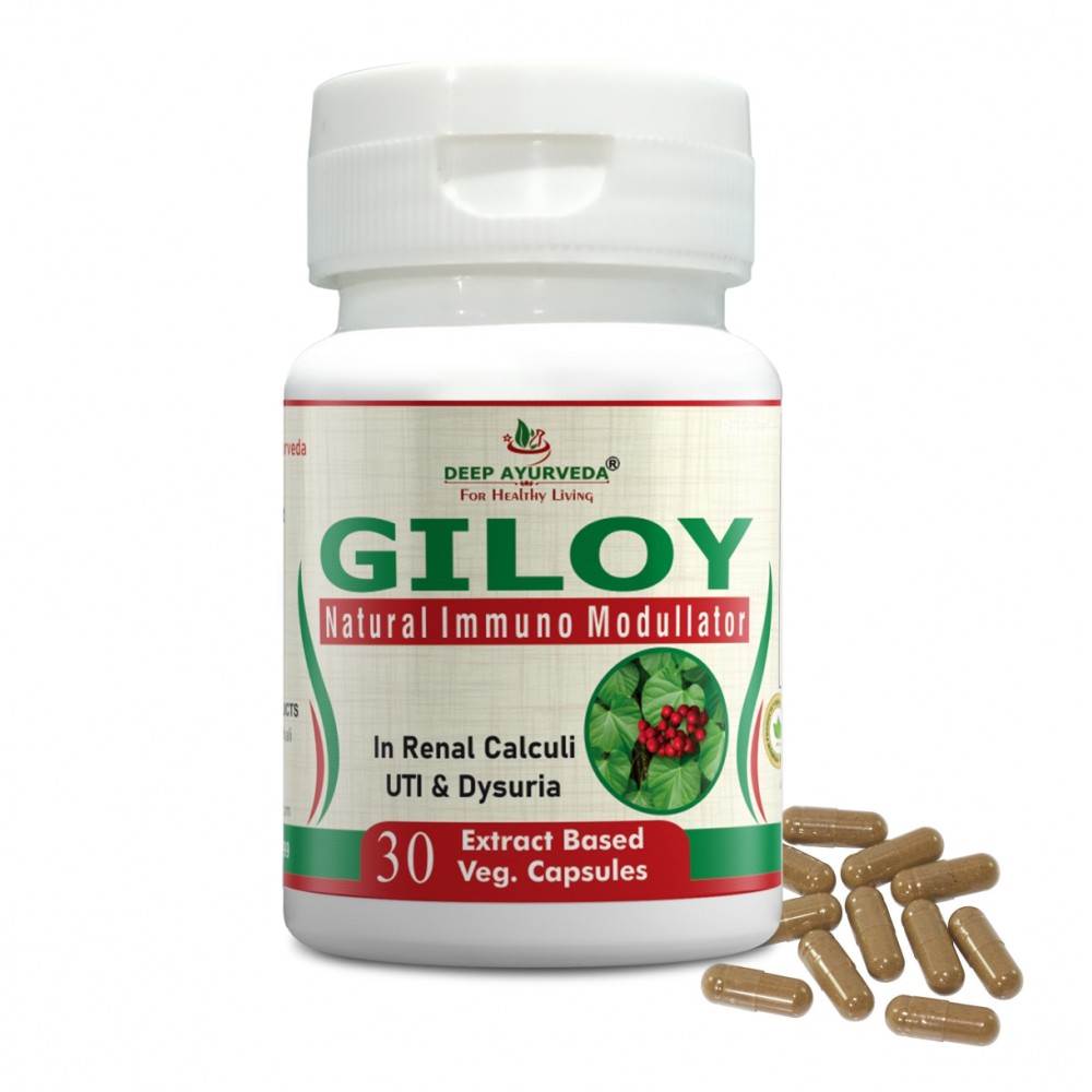 Giloy Capsule Immunity Blood Purifier 30 Extract Based Veg