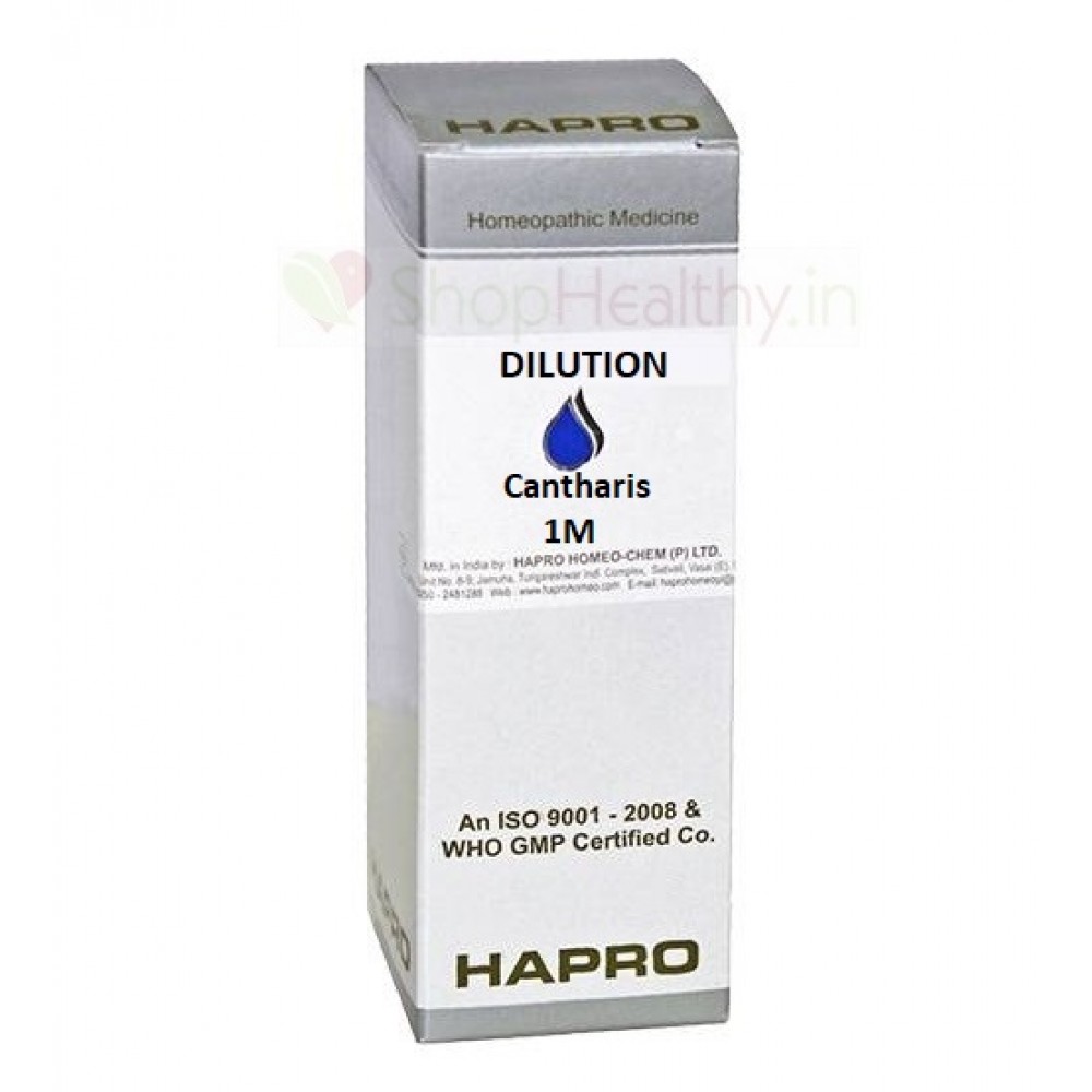 Hapro Cantharis 1M 30ml Uses Benefits Price Dosage Disadvantages