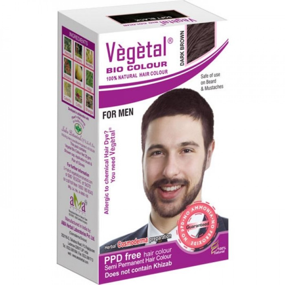 Vegetal Bio Colour For Men Dark Brown 25g