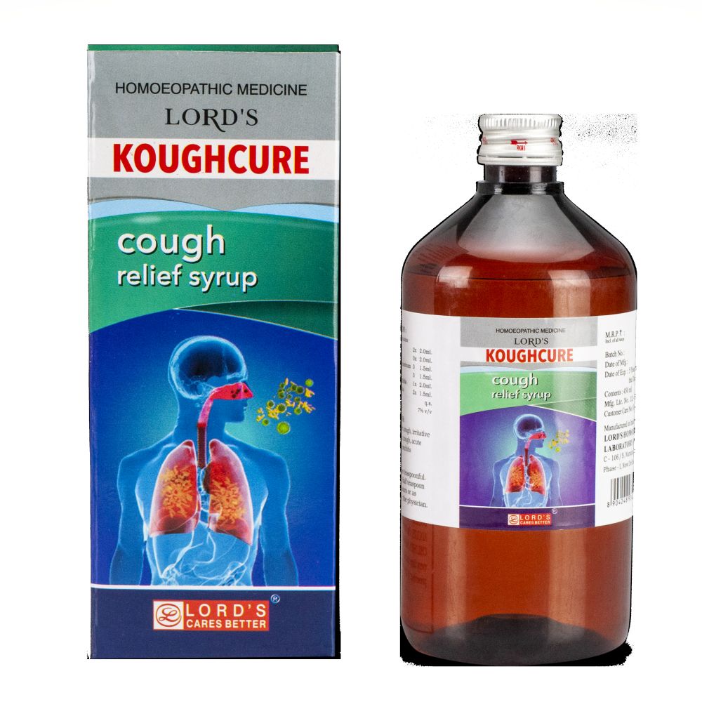 Lords Koughkure Syrup (450ml) : Effective in Whooping, Dry, Irritating ...