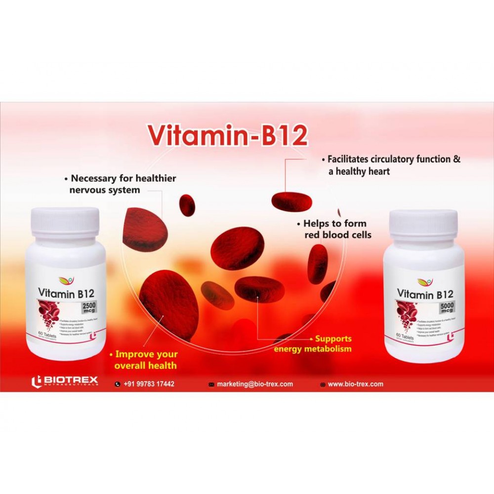 Buy Biotrex Vitamin B12 2500mcg | ShopHealthy.in