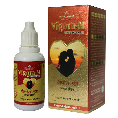 Deep Ayurveda Vigora-m Penis Massage Oil Pack Of 3 Bottle Each 30ml