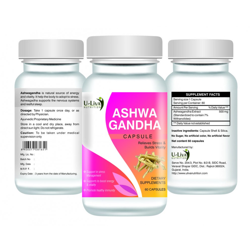 Ashwagandha Capsules 60.