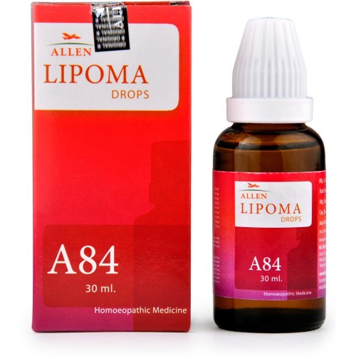 Allen A84 Lipoma Drops (30ml) : A Fat Lump Below Skin, Helps Decreasing Lipoma Size, Controls Formation of New Lipomas