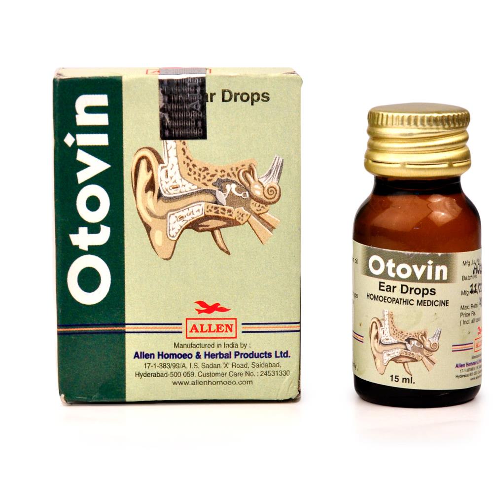 Allen Otovin Ear Drops 15ml For Blocked Ear Excess Wax Ear