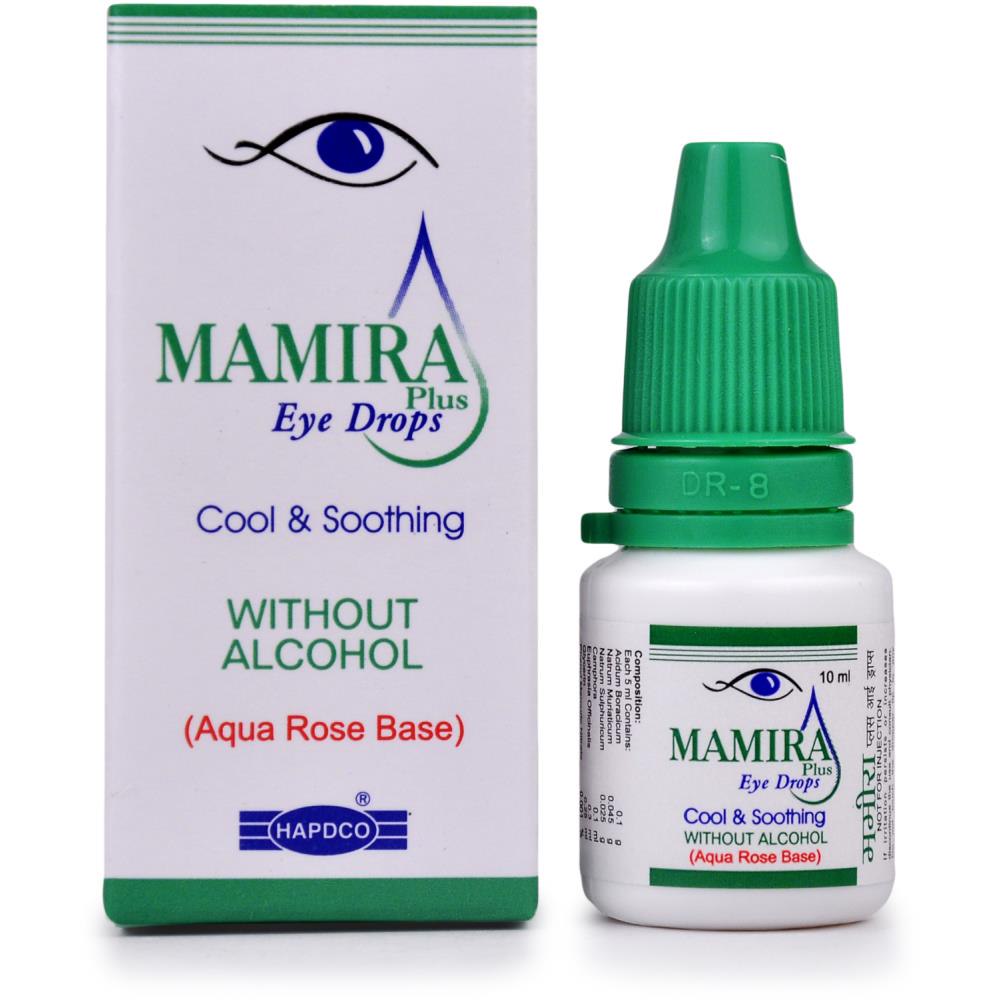 Hapdco Mamira Eye Drops (10ml) For Eye Strain, Watery Eyes