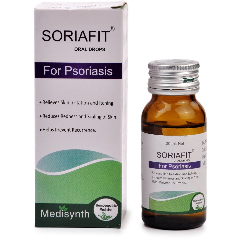 Medisynth Soriafit Drops 30ml Relieves Itching Redness Dry Eczema Psoriasis Cracked And 