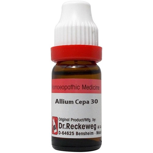 Dr. Reckeweg Allium Cepa 30 CH (11ml) : For nasal congestion, watery eyes, suffocation, obstructed nose