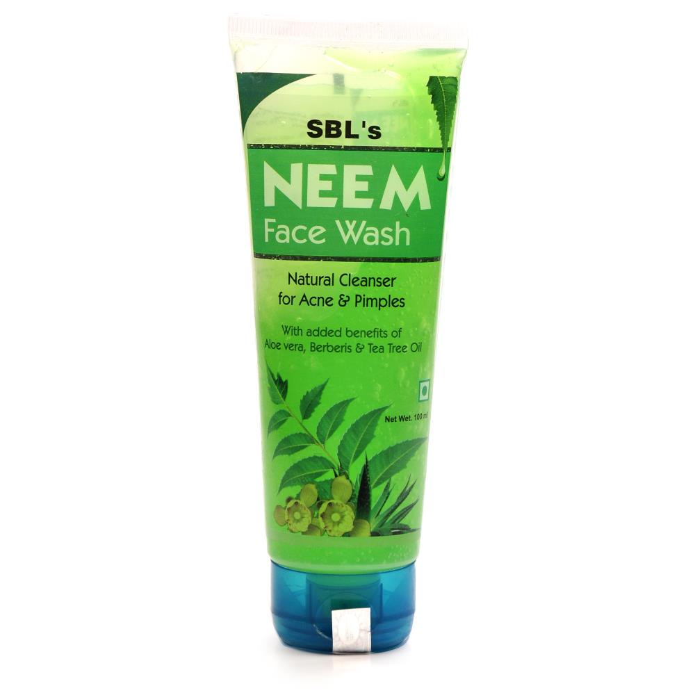 Buy Sbl Neem Face Wash For Acne Pimples 100ml Shophealthy In