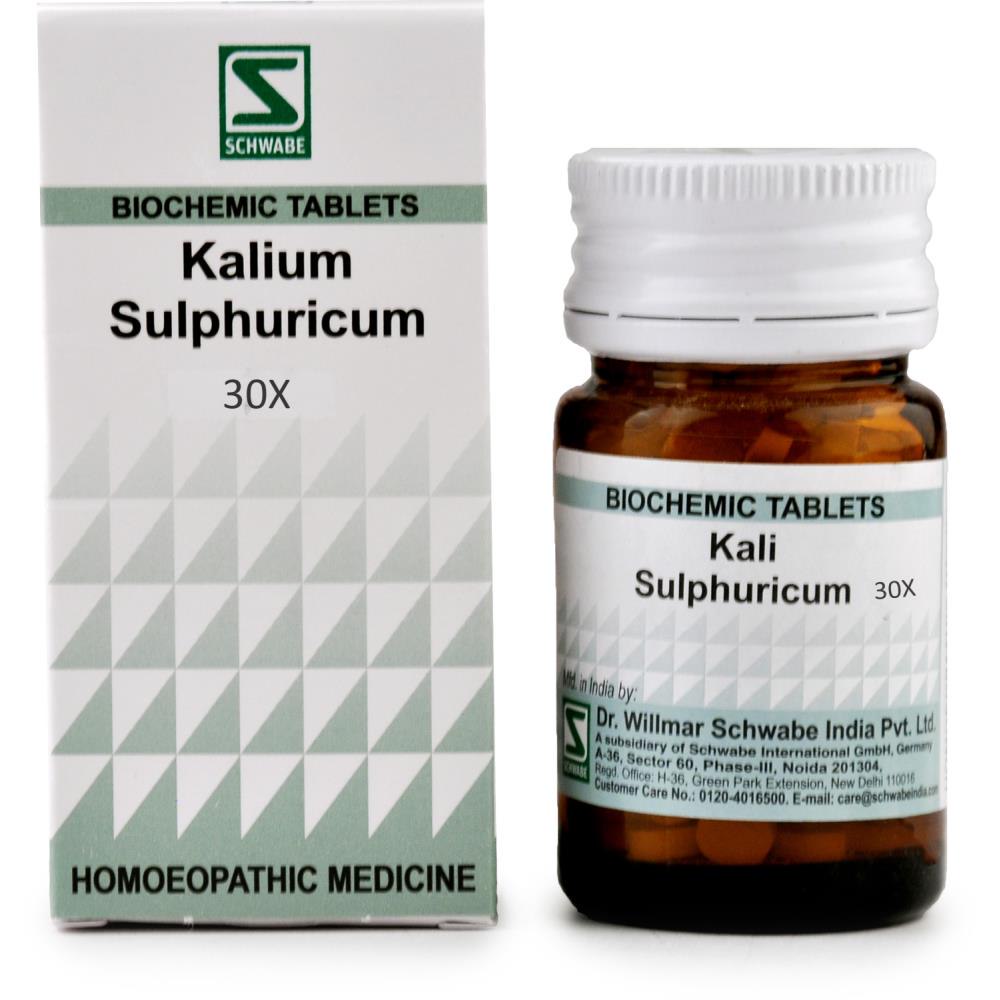 Willmar Schwabe India Kali Sulphuricum 30x 20g For Yellow Discharges Breathlessnessrash 7865