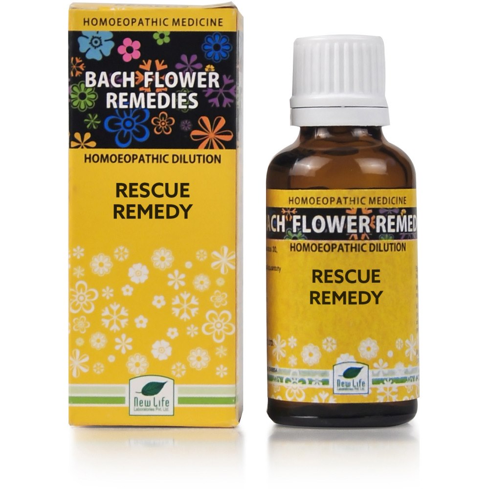 New Life Bach Flower Rescue Remedy (30ml) : Acts Well In Stress ...