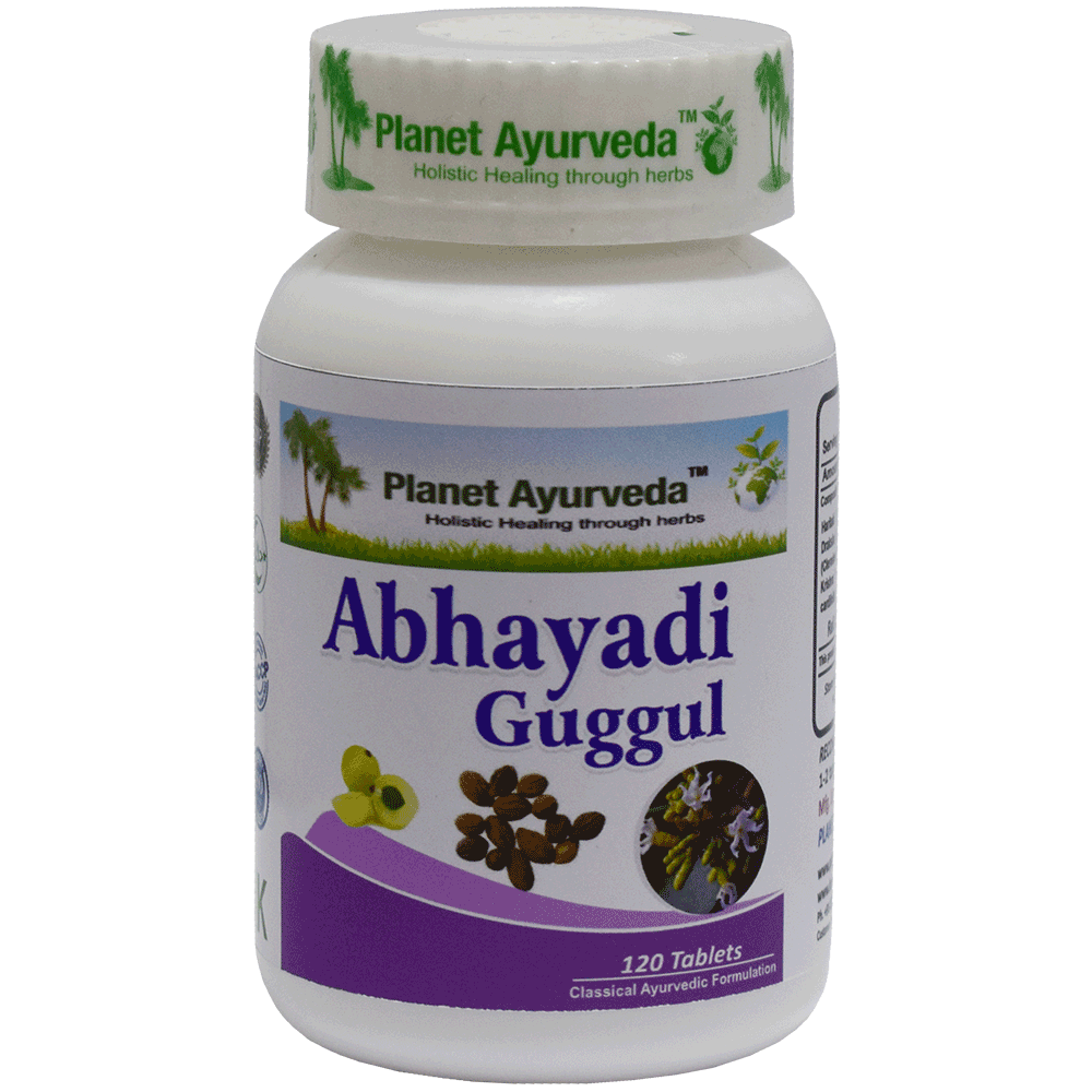 Planet Ayurveda Abhayadi Guggul 120 Tablets Uses Benefits Price