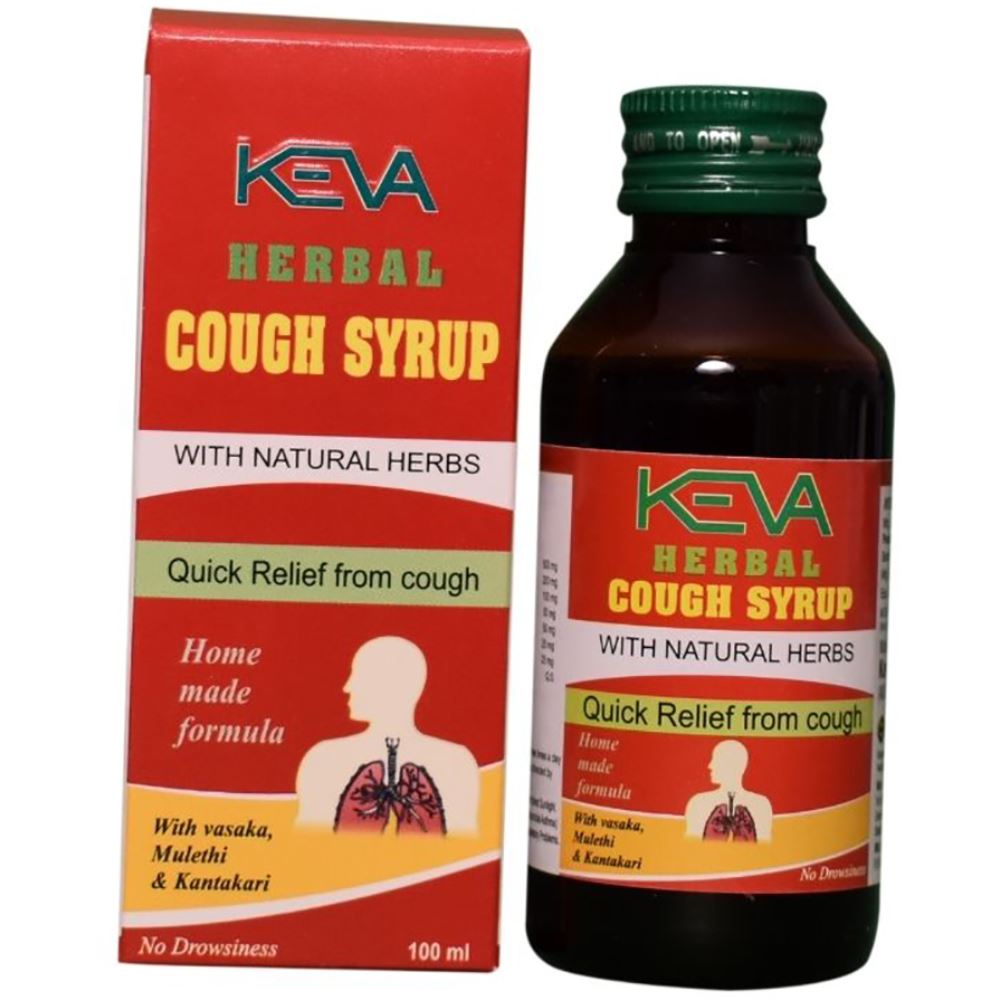 KEVA Cough Syrup (100ml) : Helpful for getting relief from sore throat ...