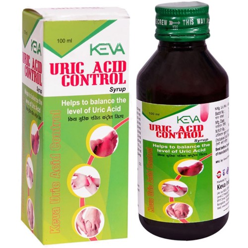 Keva Uric Acid Control Syrup (100ml) : Syrup That Helps In Managing The Uric Acid Levels And Also Is Good For A Healthy Metabolism.