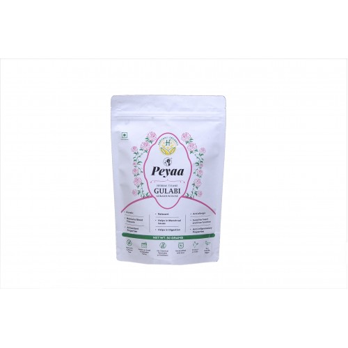 Gulabi (geranium-rose) Herbal Tea 50 Gm By Peyaa