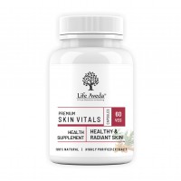 Life Aveda Premium Skin Vitals Natural Capsules - Rejuvenates & Restores Skin - Help In Skin Infections, Skin Irritation & Allergies.