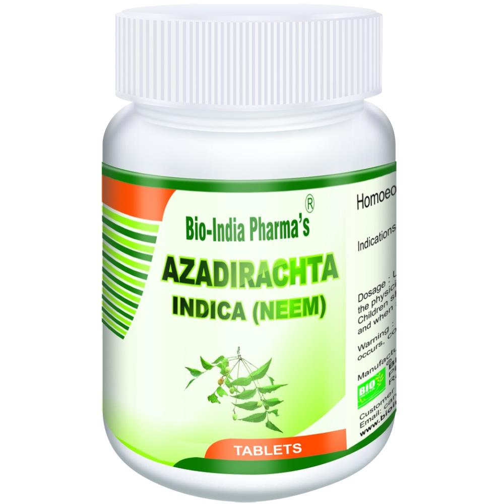 Bio India Azadirachta Indica Tablet (20g) : Used As Blood Purifier ...