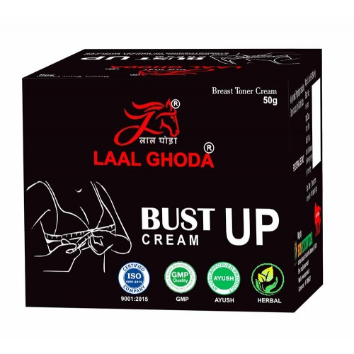 Laal Ghoda Bust Up Cream (50g) : Tight Cream Women, Cream For Women Breast, Breast Cream For Women & Girls, Breast Toner Massage Oil, Breast Beauty & Development Capsules